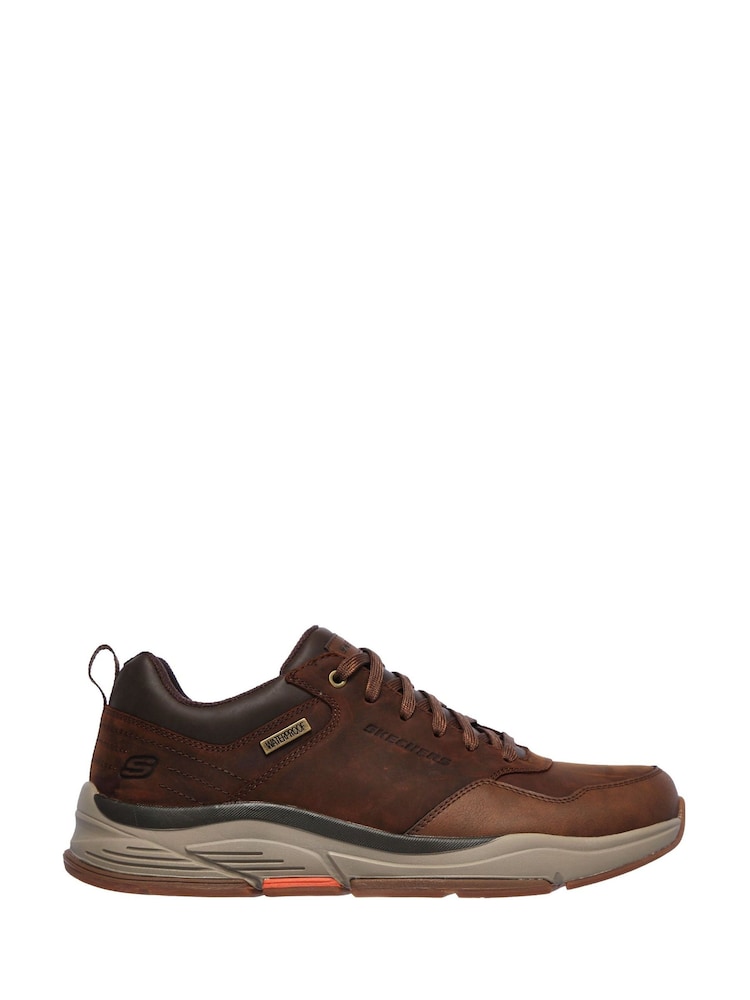 Skechers Brown Mens Benago Hombre Trainers - Image 1 of 4