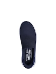 Skechers Navy Go Walk Flex Slip In Trainers - Image 4 of 5