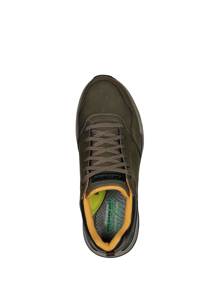 Skechers Green Mens Benago Hombre Trainers - Image 4 of 5