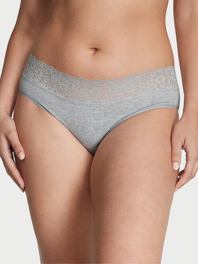 Victoria's Secret Grey Heather Knickers - Image 1 of 3