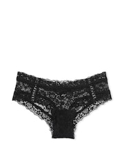 Victoria's Secret Black Double Side Lace Up Cheeky Knickers - Image 3 of 3