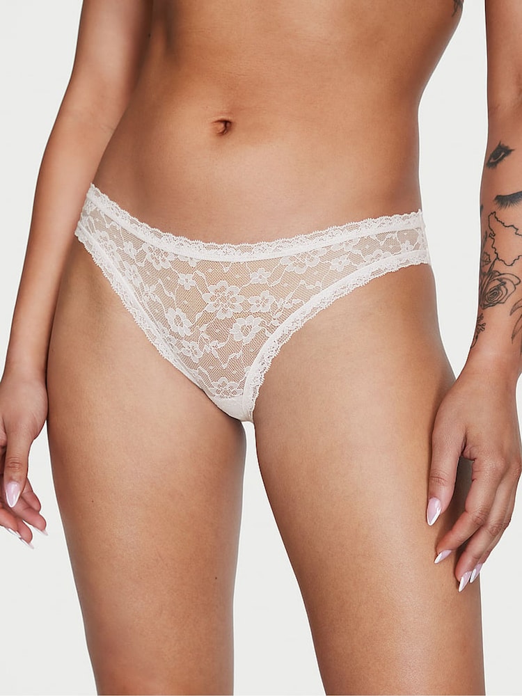 Victoria's Secret Coconut White Bikini Knickers - Image 1 of 3