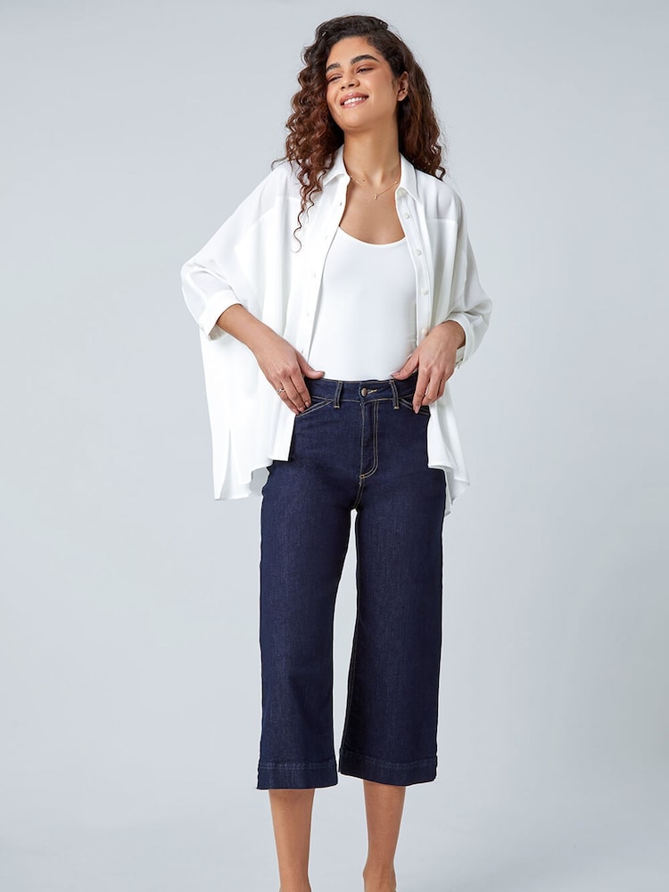 Roman White Relaxed Smart Stretch Shirt - Image 5 of 5 Roman White Relaxed Smart Stretch Shirt - Image 5 of 5