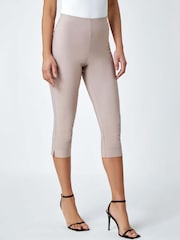 Roman Natural Cropped Stretch Capri Trousers - Image 1 of 5