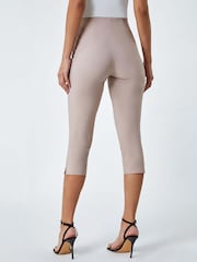 Roman Natural Cropped Stretch Capri Trousers - Image 2 of 5