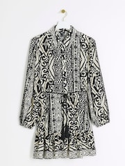 River Island Black Belted Shirt Dress - Image 5 of 6
