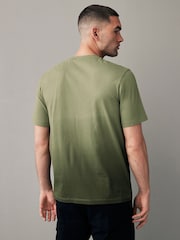 Green 100% Cotton Dip Dye T-Shirt - Image 4 of 8