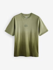 Green 100% Cotton Dip Dye T-Shirt - Image 6 of 8