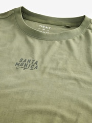 Green 100% Cotton Dip Dye T-Shirt - Image 8 of 8