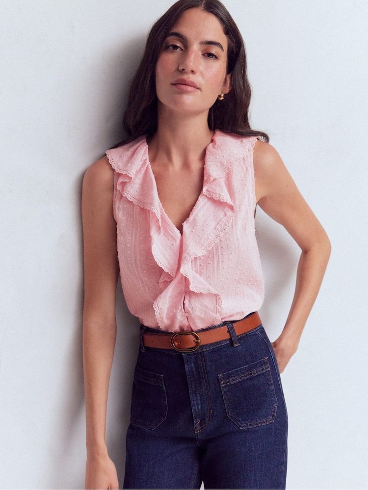 Boden Pink Eliza Sleeveless Top - Image 1 of 6 Boden Pink Eliza Sleeveless Top - Image 1 of 6