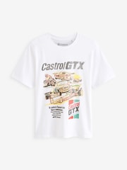 Castrol White 100% Cotton License T-Shirt - Image 5 of 7