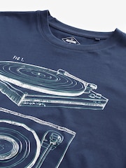 Blue/Grey/Green Music Graphic Band 100% Cotton T-Shirts 3 Pack - Image 11 of 12