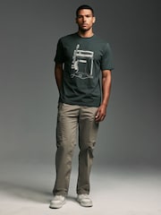Blue/Grey/Green Music Graphic Band 100% Cotton T-Shirts 3 Pack - Image 2 of 12