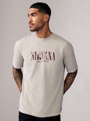 Stone Nirvana Regular Fit Band Graphic 100% Cotton T-Shirt - Image 4 of 9