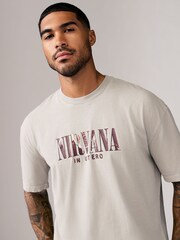 Stone Nirvana Regular Fit Band Graphic 100% Cotton T-Shirt - Image 5 of 9