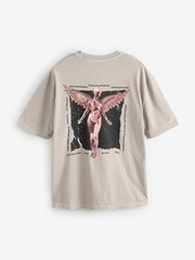 Stone Nirvana Regular Fit Band Graphic 100% Cotton T-Shirt - Image 7 of 9