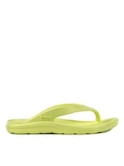Totes Green Ladies Solbounce Toe Post Flip Flops Sandals - Image 2 of 5