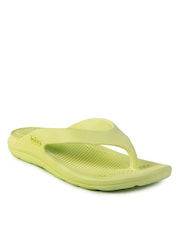 Totes Green Ladies Solbounce Toe Post Flip Flops Sandals - Image 3 of 5