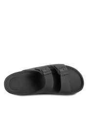 Gris - Sandalias con doble hebilla ajustable para hombre Solbounce de Totes - Imagen 4 de 5