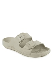 Totes Sand Solbounce Ladies Adjustable Double Buckle Slides - Image 3 of 5
