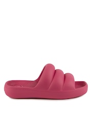 Totes Pink Solbounce Ladies Moulded Pillow Slides - Image 2 of 5