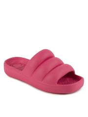 Totes Pink Solbounce Ladies Moulded Pillow Slides - Image 3 of 5