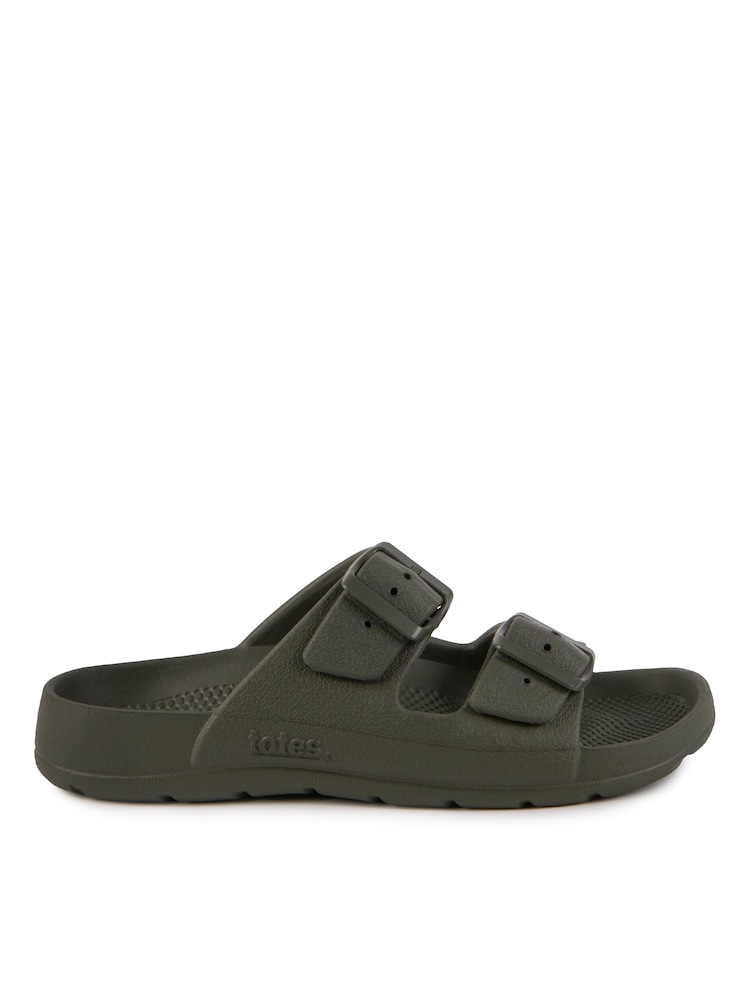 Grün - Totes Solbounce Damen Verstellbare Slider mit zwei Schnallenriemen - Bild 2 von 5 Grün - Totes Solbounce Damen Verstellbare Slider mit zwei Schnallenriemen - Bild 2 von 5