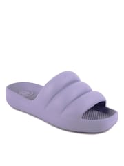 Totes Purple Solbounce Ladies Moulded Pillow Slides - Image 3 of 5