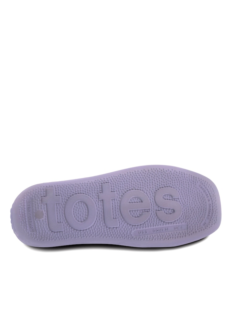 Totes Purple Solbounce Ladies Moulded Pillow Slides - Image 5 of 5