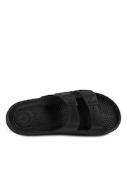 Totes Black Kids Solbounce Moulded Double Buckle Slides - Image 4 of 5