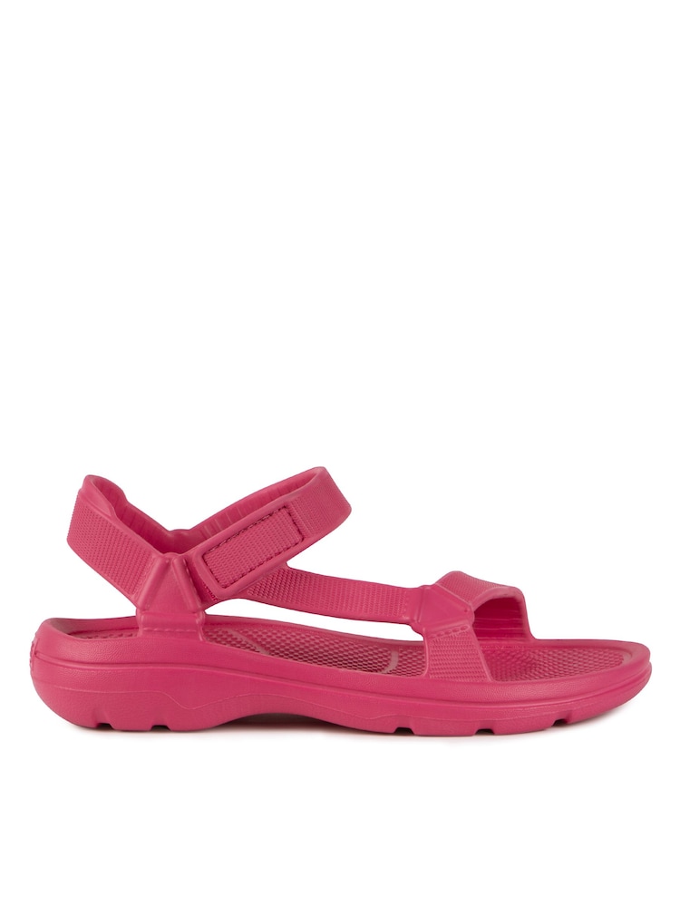 Totes Pink Solbounce Ladies Adjustable Sport Sandals - Image 2 of 5
