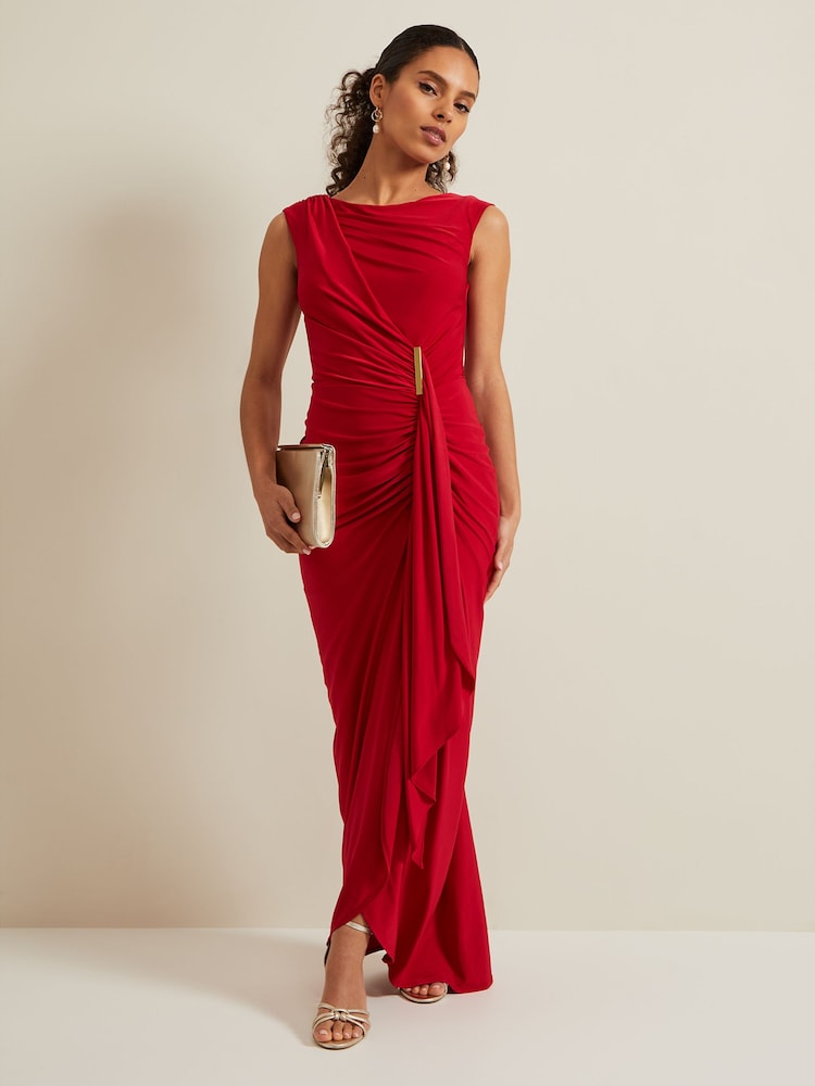 Phase Eight Red Petite Donna Maxi Dress - Image 1 of 6