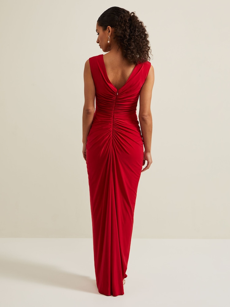 Phase Eight Red Petite Donna Maxi Dress - Image 2 of 6