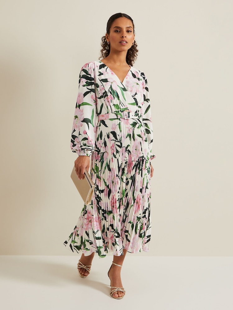Phase Eight Multi Petite Petite Penny Floral Midi Dress - Image 1 of 6