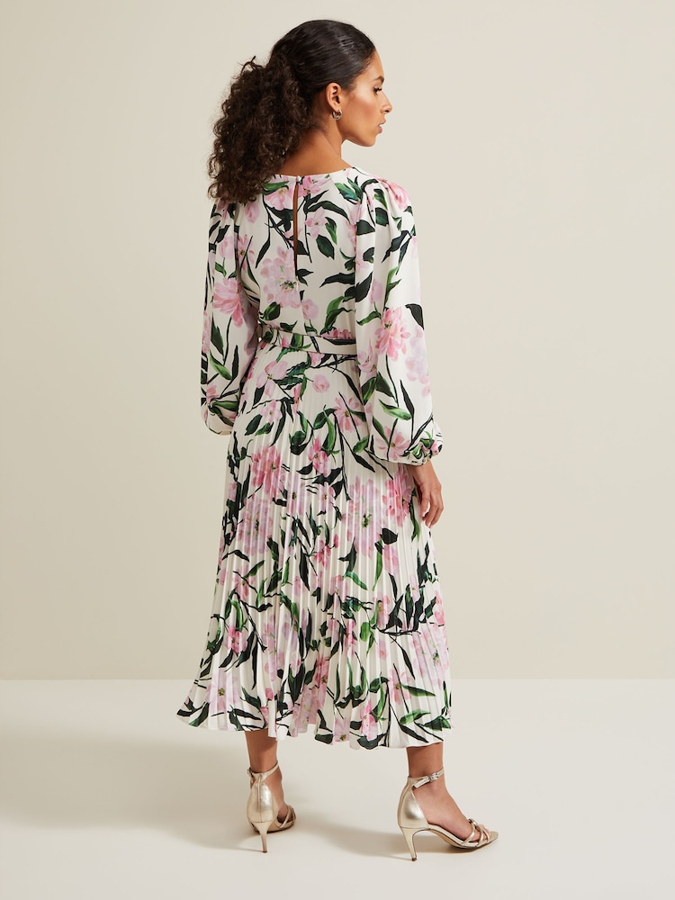 Phase Eight Multi Petite Petite Penny Floral Midi Dress - Image 2 of 6