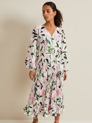 Phase Eight Multi Petite Petite Penny Floral Midi Dress - Image 3 of 6