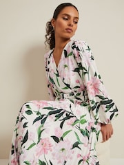 Phase Eight Multi Petite Petite Penny Floral Midi Dress - Image 4 of 6