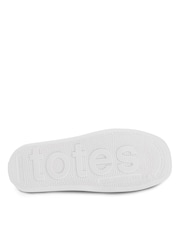 Totes White Solbounce Ladies Ribbed Slides - Image 5 of 5