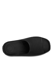 Totes Black Solbounce Ladies Ribbed Slides - Image 4 of 5
