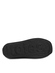 Totes Black Solbounce Ladies Ribbed Slides - Image 5 of 5