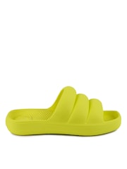 Totes Green Solbounce Ladies Moulded Pillow Slides - Image 2 of 5