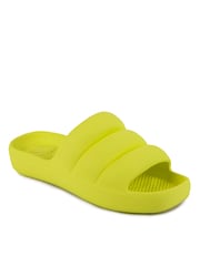 Totes Green Solbounce Ladies Moulded Pillow Slides - Image 3 of 5