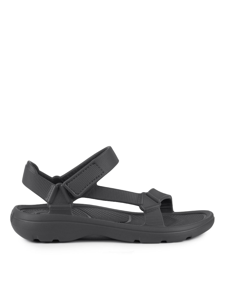 Totes Grey Solbounce Mens Adjustable Touch Fastening Sport Sandals - Image 2 of 5