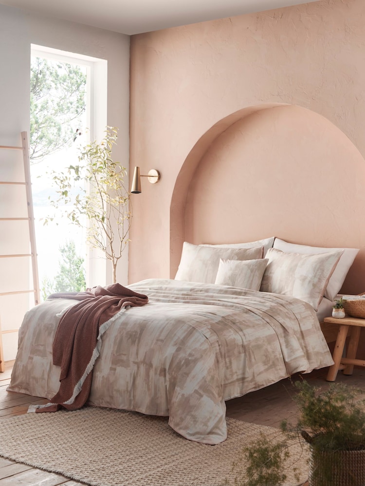 Clarke & Clarke Natural Adho Duvet Set - Image 1 of 5