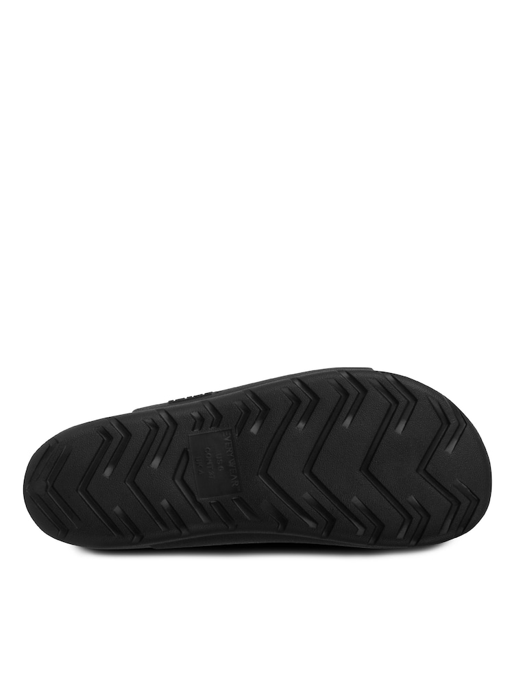 Totes Black Solbounce Ladies Adjustable Double Buckle Slides - Image 4 of 5