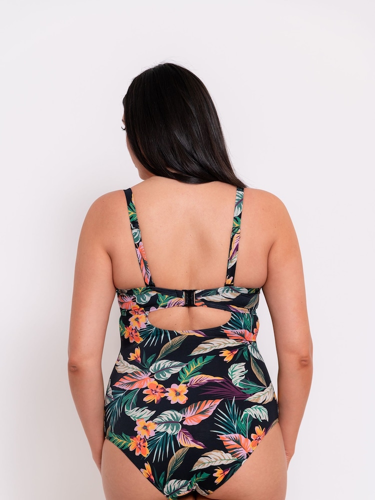 Curvy Kate Cuba Libre Padded Plunge Black Swimsuit - Image 3 of 3