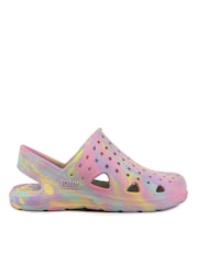 Totes Pink Pastel Tie Dye SolBounce Toddler Clogs - Image 1 of 4