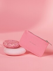 Estella Bartlett Pink Simple Floral Print Card Purse - Image 1 of 3