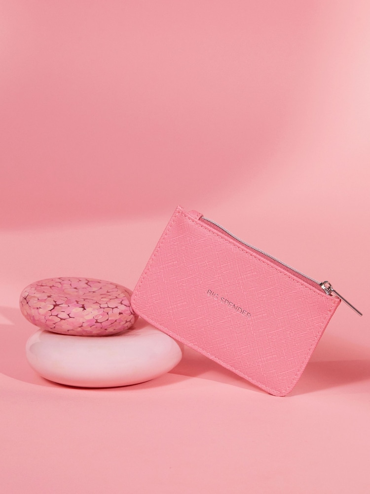 Estella Bartlett Pink Simple Floral Print Card Purse - Image 1 of 3