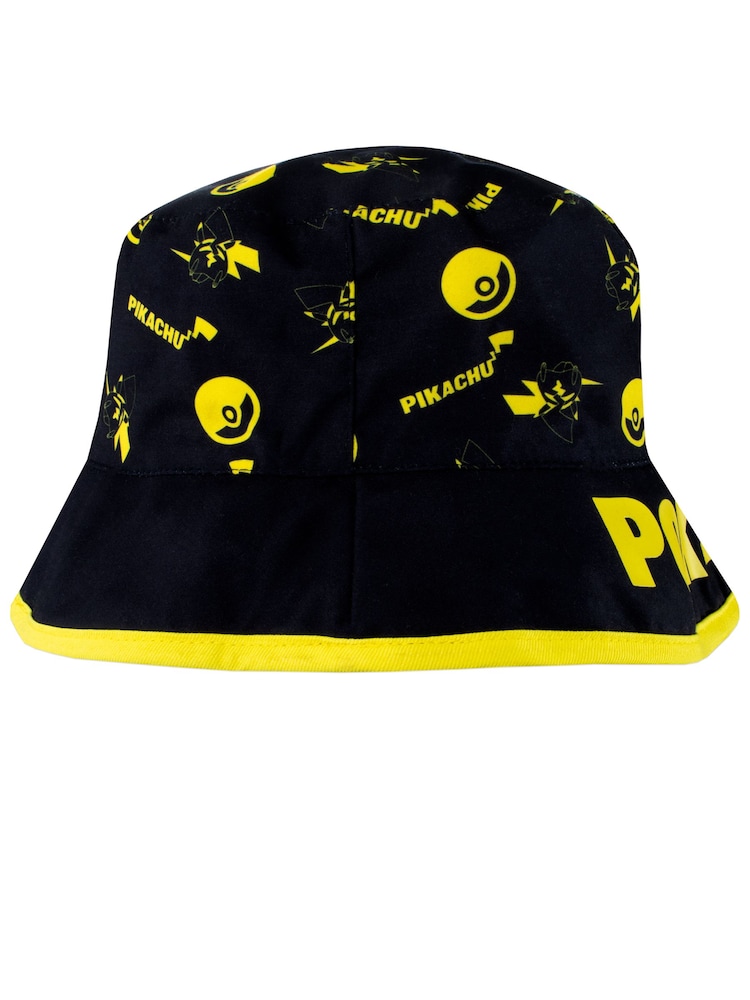Character Black 100% Cotton Pokemon Reversible Bucket Hat - Image 2 of 5